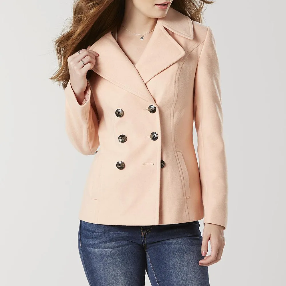 double breasted peacoat