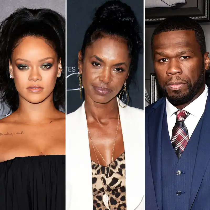 Rihanna, Kim Porter and 50 Cent