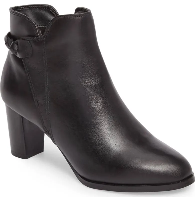 sleek black ankle boot david tate doran bootie