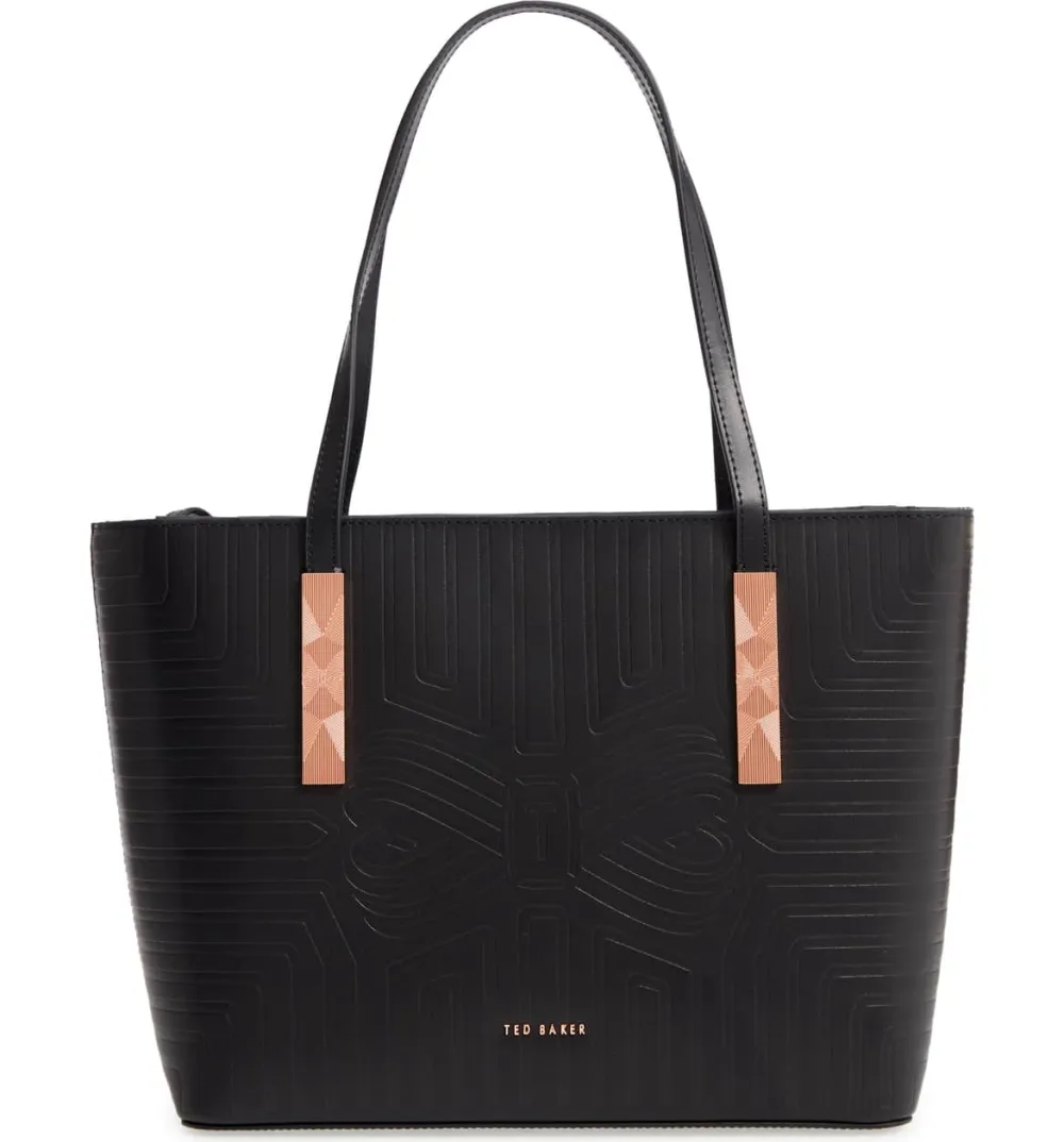 ted baker london bow leather shopper bag nordstrom
