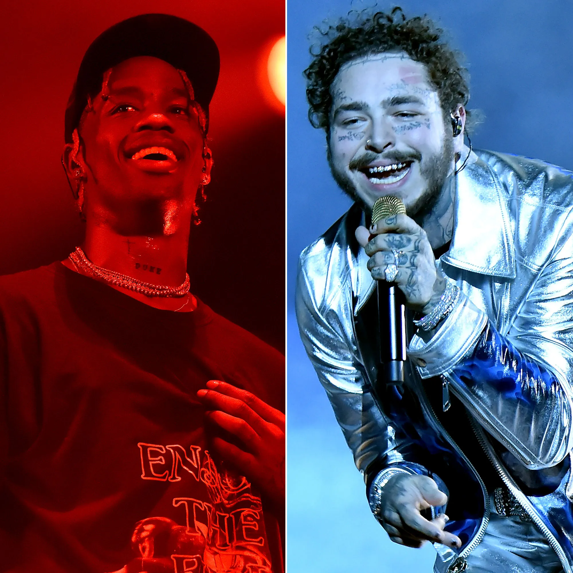 Travis Scott Surprise Post Malone With Chick-fil-A Astroworld Festival