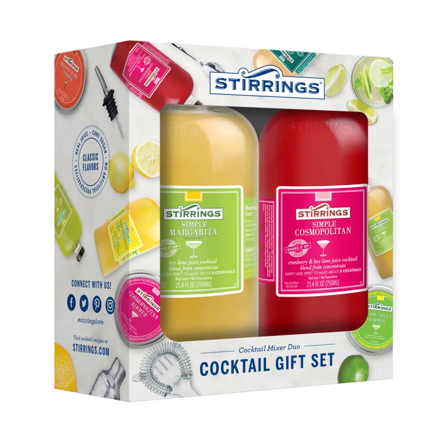 22. Stirrings Cocktail Mixer Duo Set