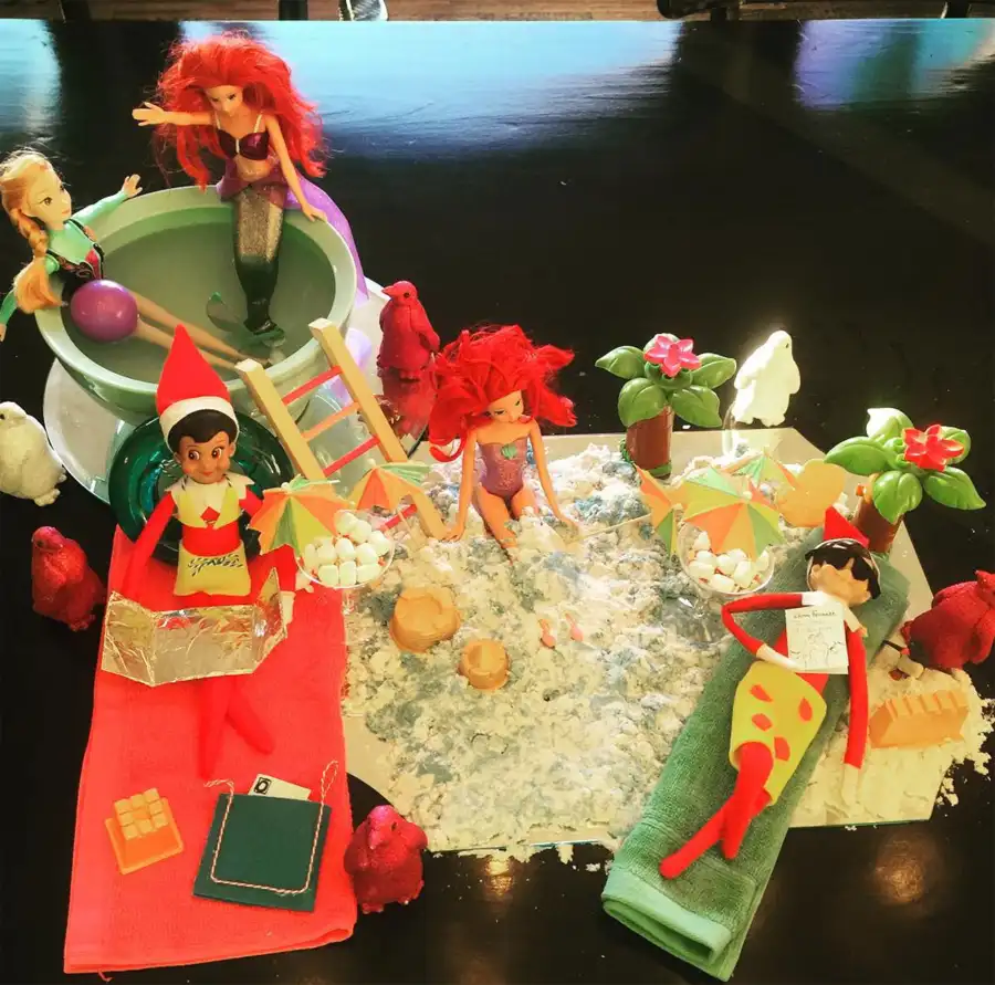 These celebrities are winning at elf on the shelf