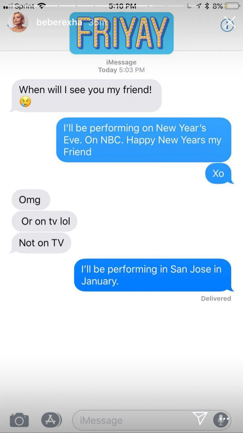 Bebe Rexha Posts Football Player Trying to Hit On Her