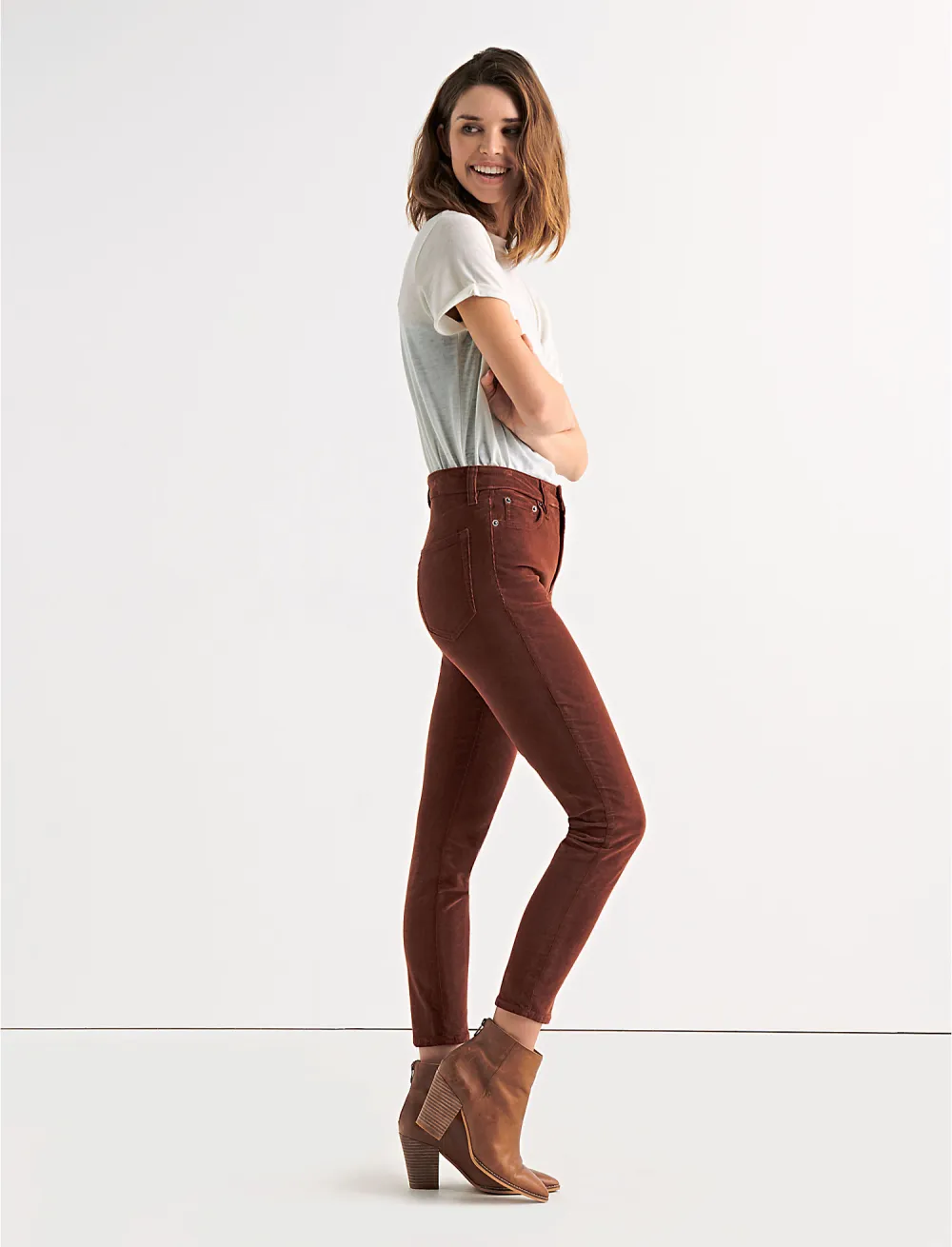 Bridgette High Rise Skinny Corduroy Pant