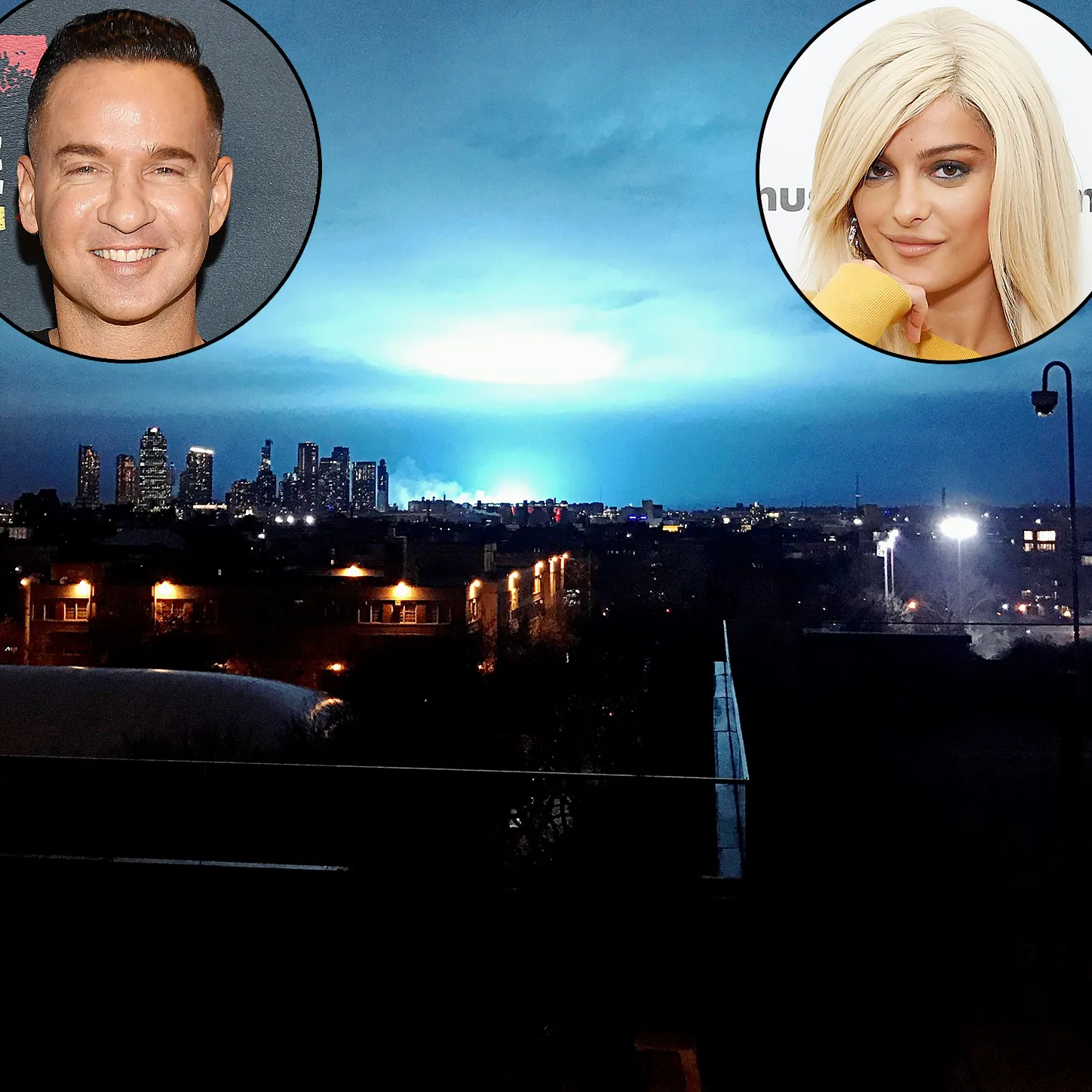 Celebs Freak Out Over Eerie Blue Light New York City Transformer Explosion