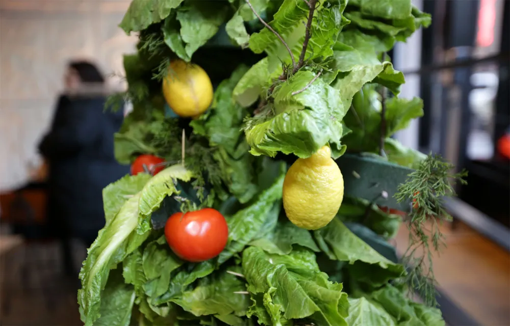 Chipotle Celebrates Holidays With Festive Window Display Built From Real Ingredients