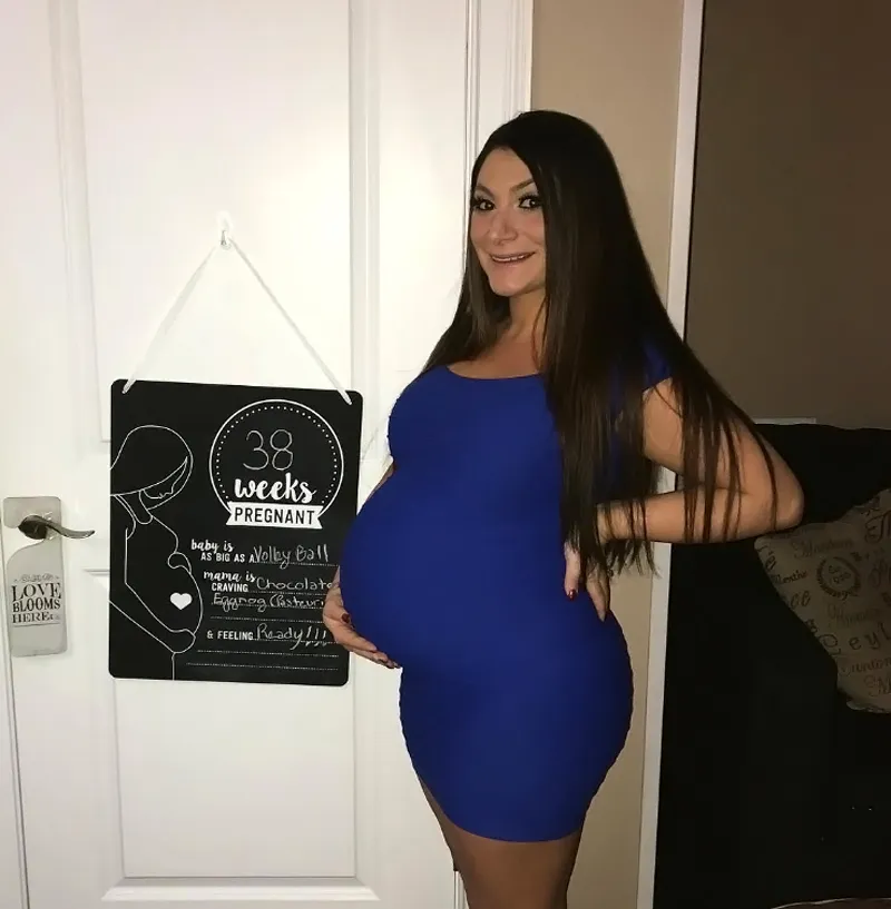 Deena Cortese Shares Huge Baby Bump Pic: Big as a Volleyball
