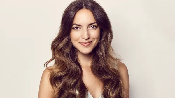 woman with wavy hair