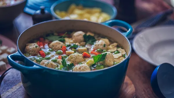 soup boiling on crock-pot