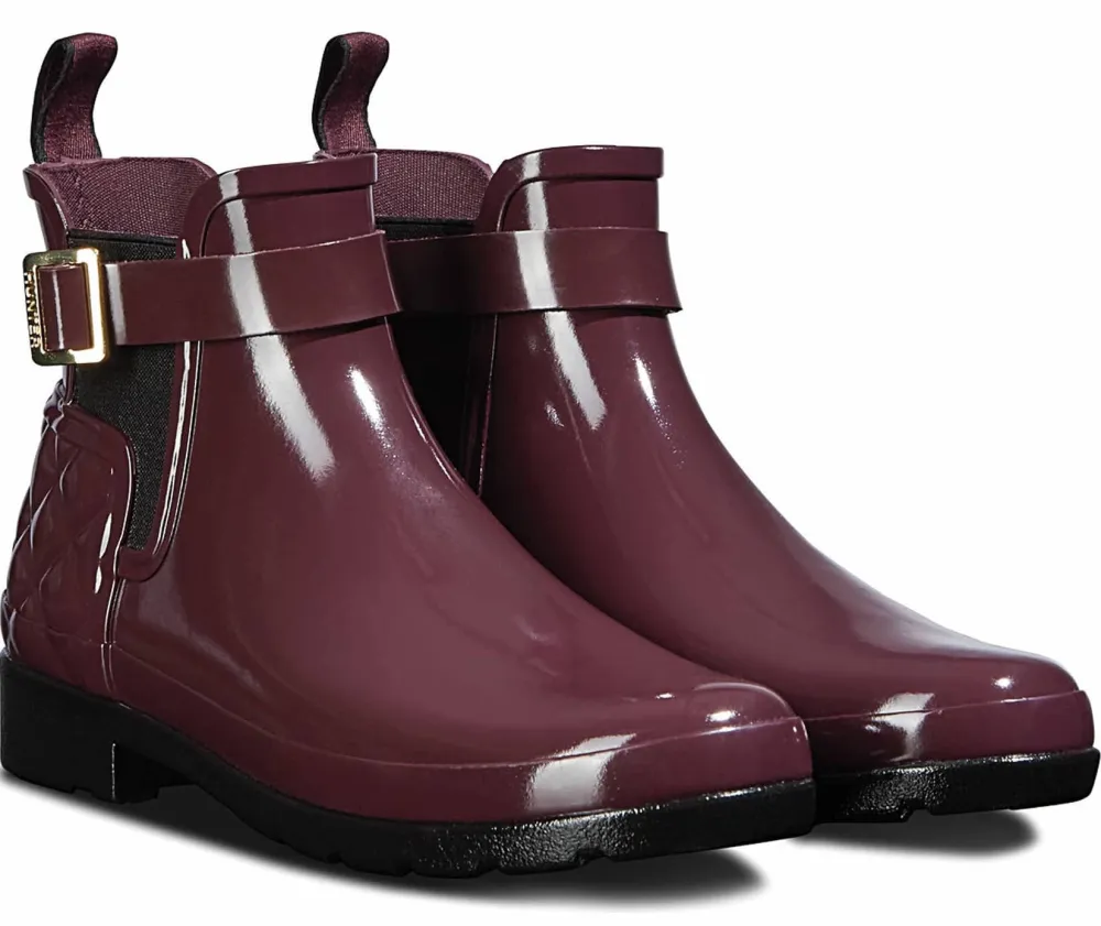 Hunter Original Refined Quilted Gloss Chelsea Waterproof Boot