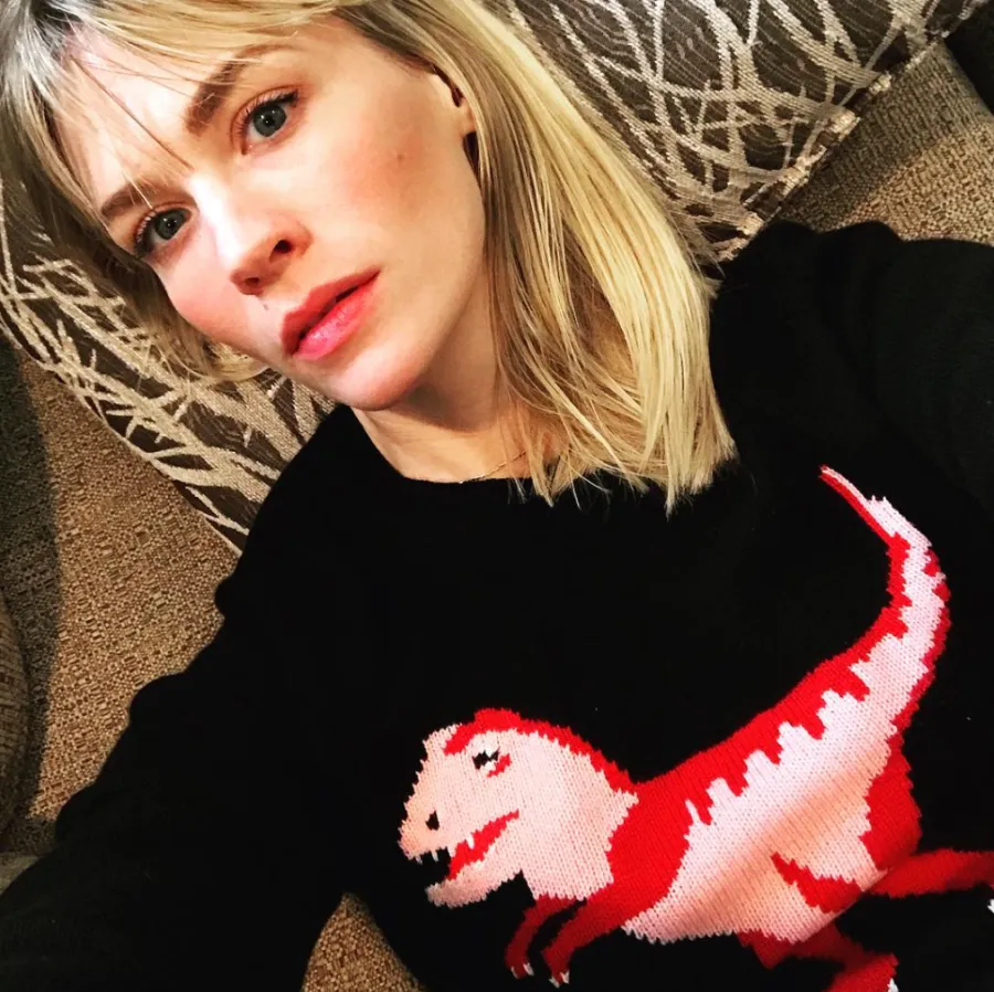 January Jones dino sweater