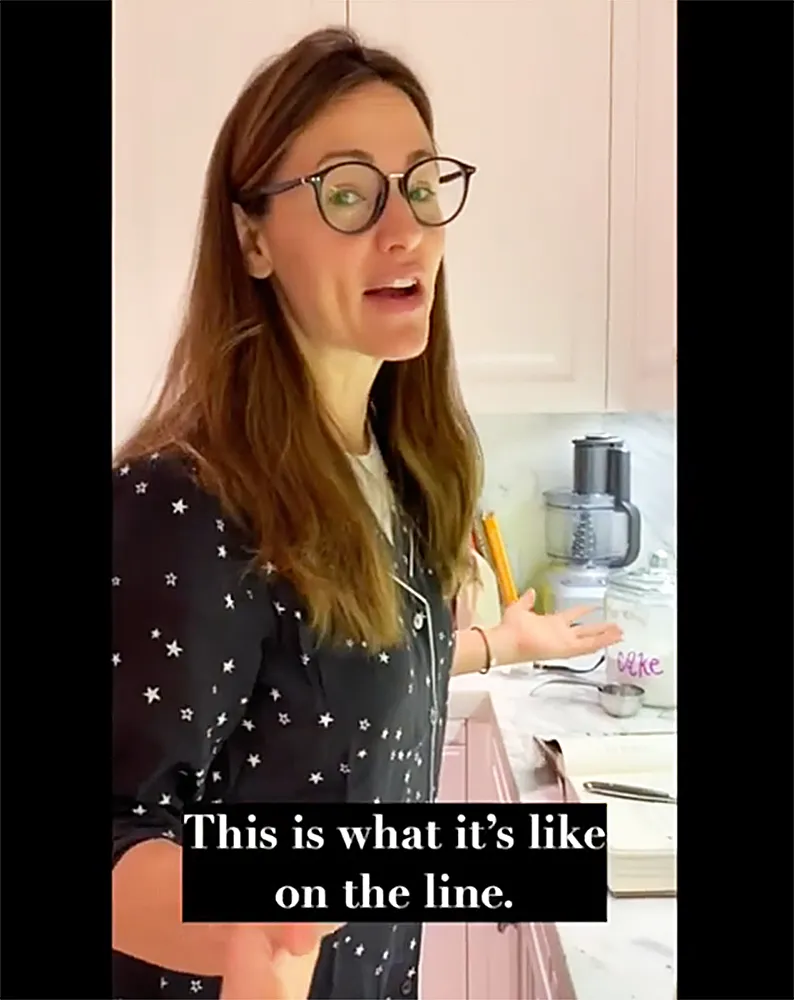 Jennifer Garner Early Morning Baking Not Wake Kids