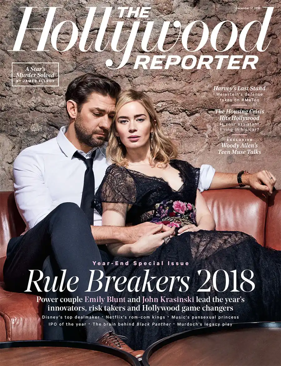 John Krasinski Emily Blunt First Date Hollywood Reporter Rulebreakers