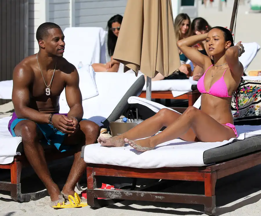 Karrueche Tran Is ‘Extremely Happy’ With Boyfriend Victor Cruz: Photos