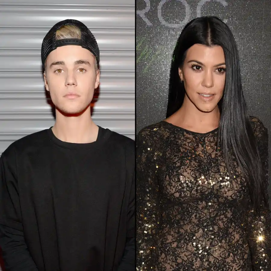 Justin Bieber and Kourtney Kardashian