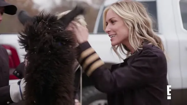 Kristin Gives Jay a Llama