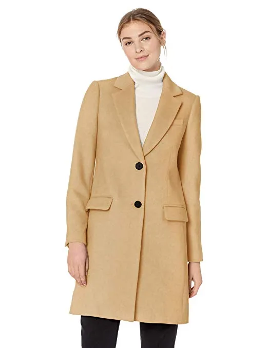 Lark & Ro Women's Single Breasted Walker Coat