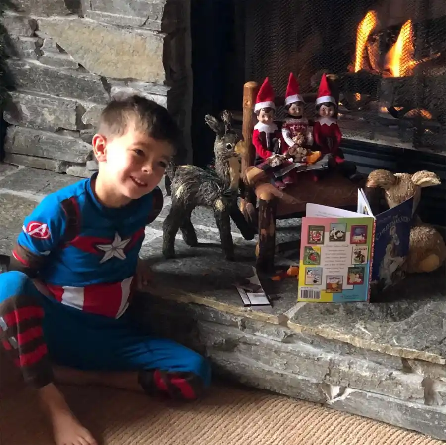 These celebrities are winning at elf on the shelf