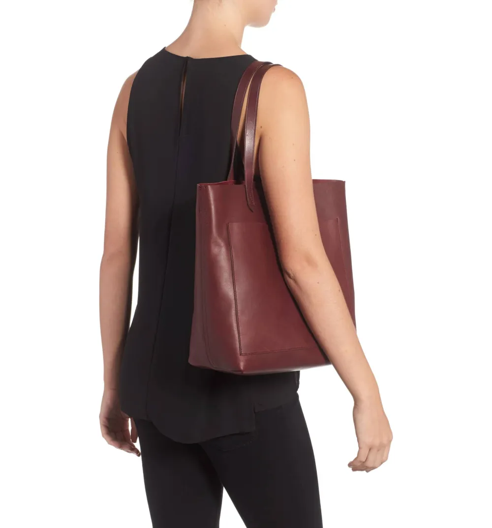 Madewell Medium Leather Transport Tote
