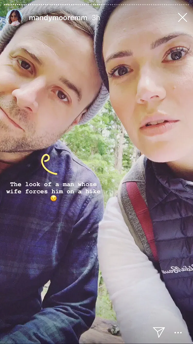 Mandy Moore Taylor Goldsmith Honeymoon Chile