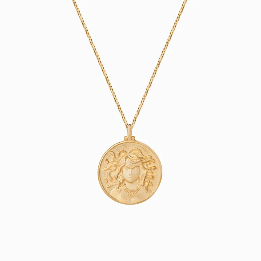 Medusa Coin Necklace