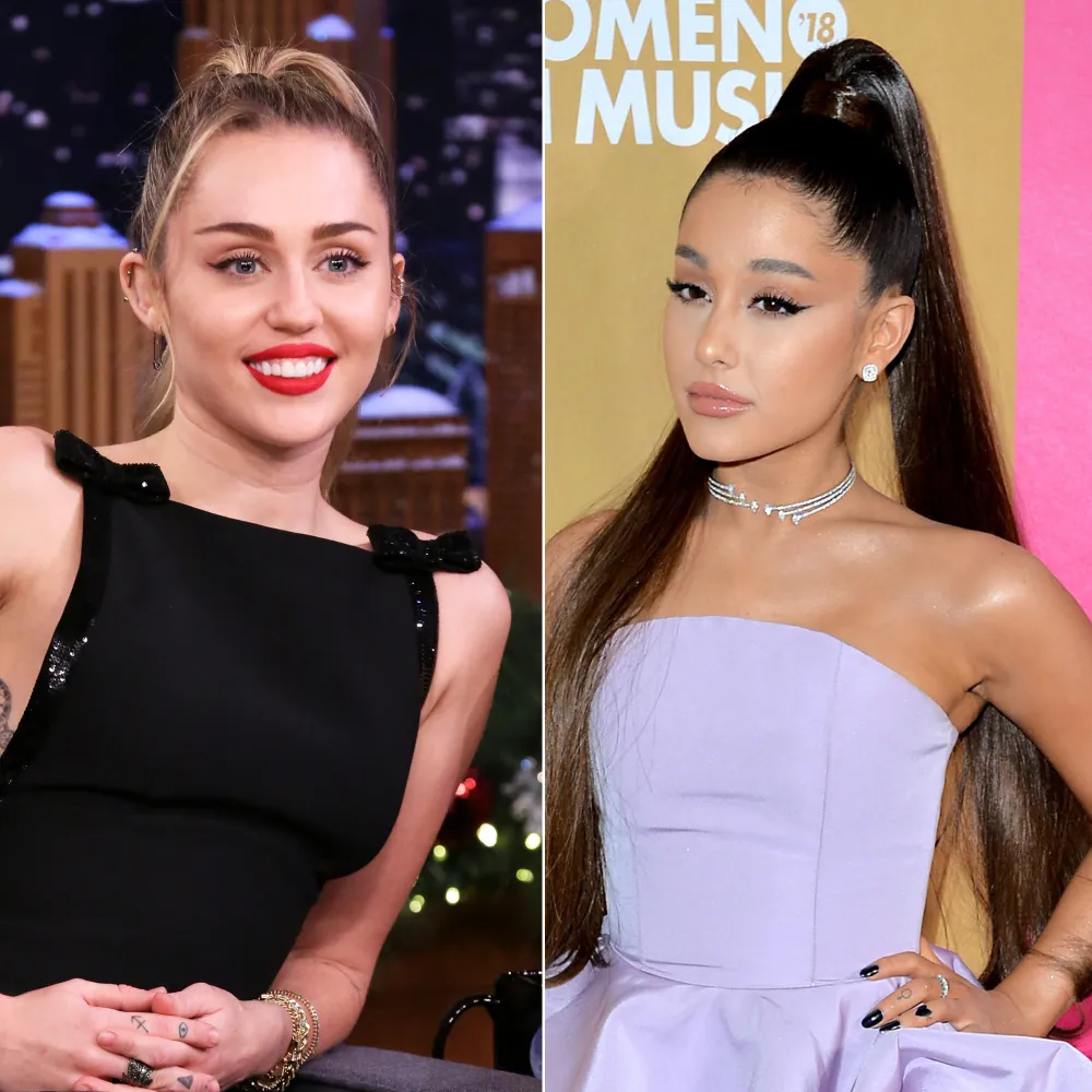 Miley Cyrus Texted Ariana Grande Heart Emojis After Grande&rsquo;s Split With Pete Davidson