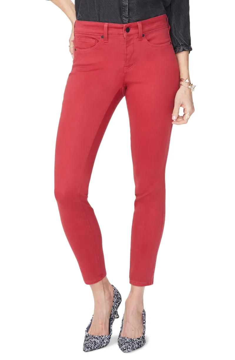 NYDJ Ami High-Waist Colored Stretch Skinny Jeans