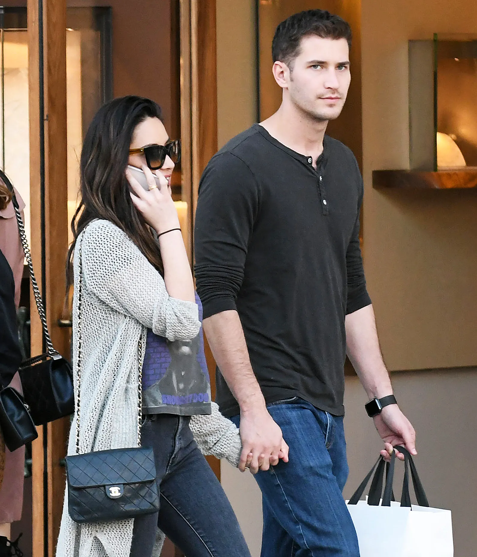 Olivia Munn Tucker Roberts Holding Hands