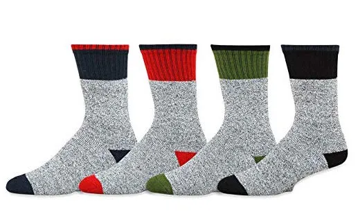 Soxnet Eco Friendly Heavy Weight Recycled Cotton Thermals Boot Socks 4 Pairs