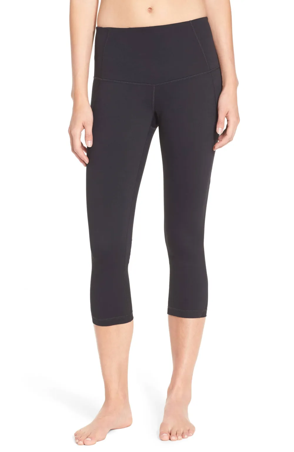 Zella &lsquo;Hatha&rsquo; High-Waist Crop Leggings