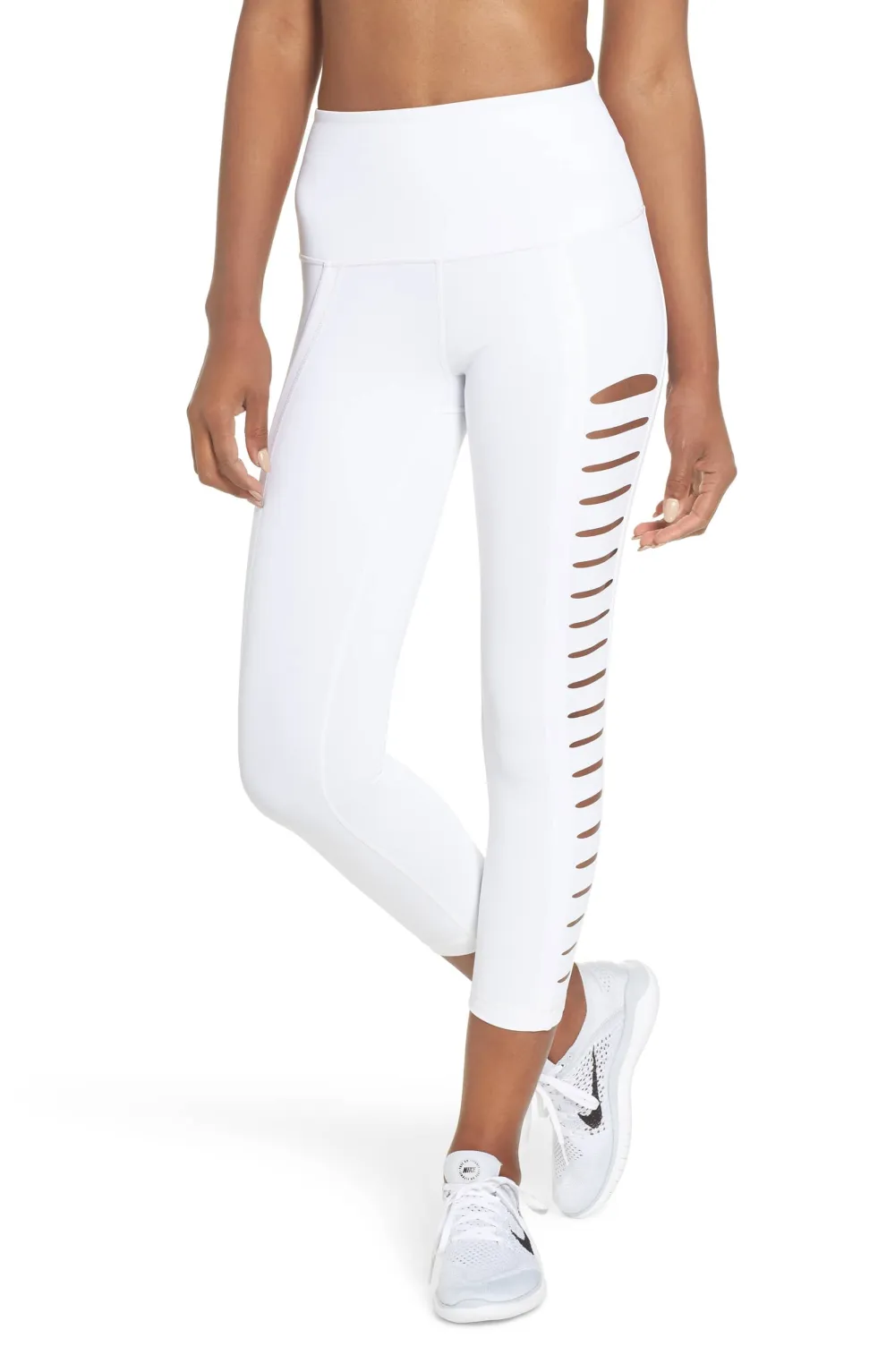 Zella Intrigue High-Waist Crop Leggings