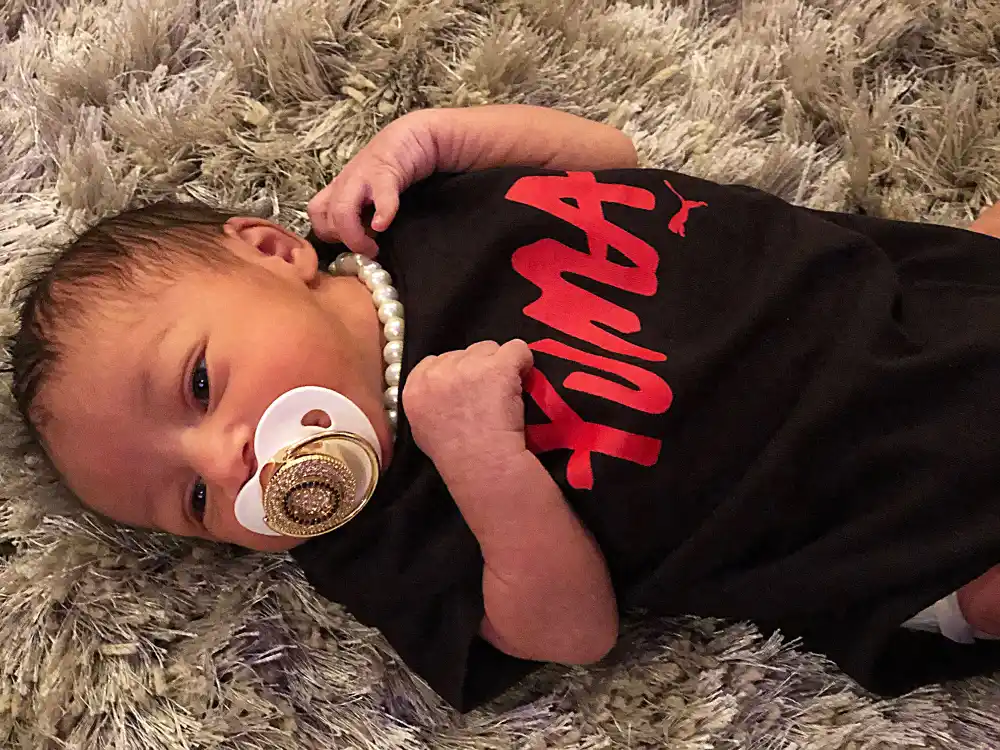 Lyrica Anderson and Floyd A1 Bentley's son Ocean