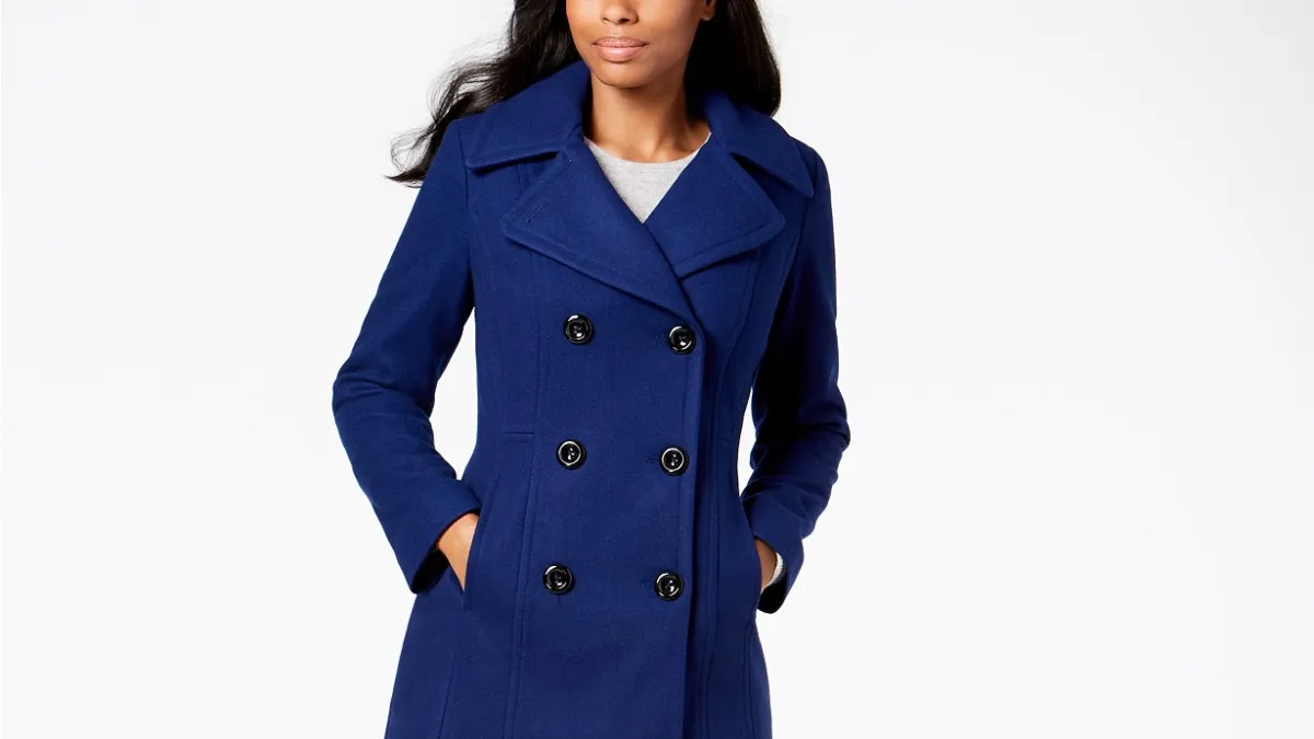 blue peacoat