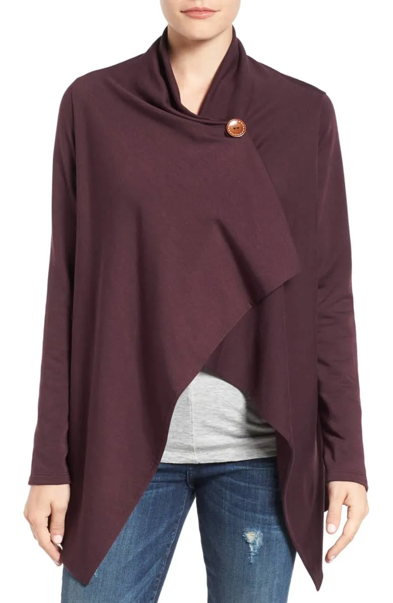 bobeaux wrap cardigan