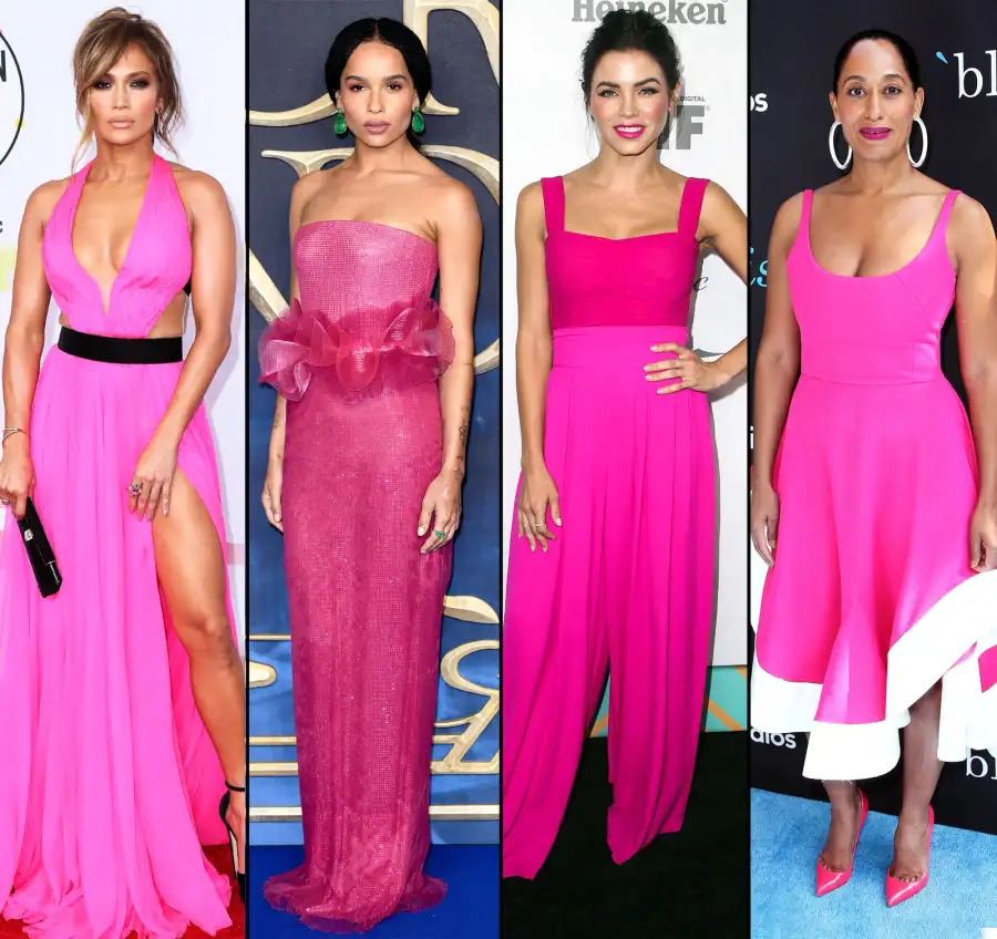 jennifer-lopez-zoe-kravitz-jenna-dewan-tracee-ellis-ross-pink-dress