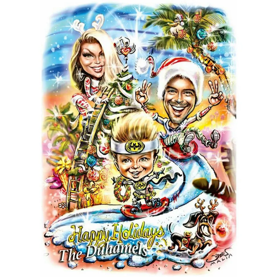 josh and fergie holiday card 2016