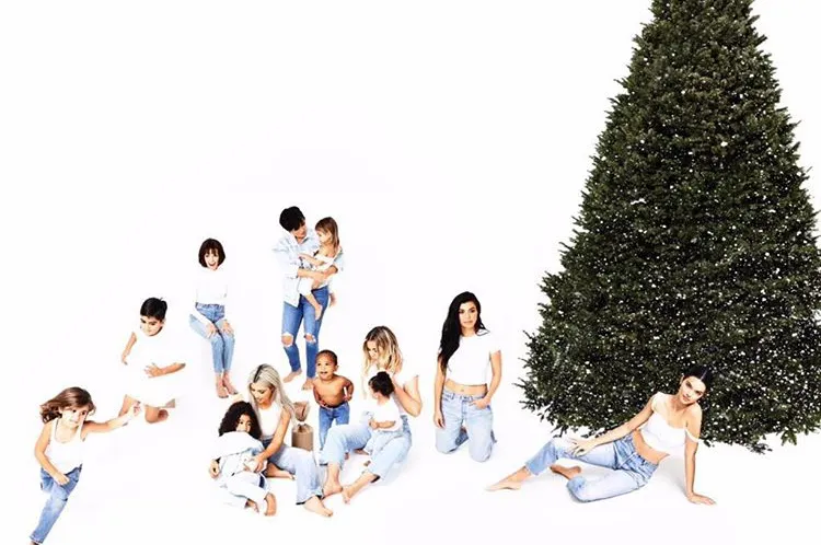 Kim Kardashian 2018 Family Christmas Card