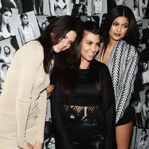 (L-R) Model Kendall Jenner and tv personalities Kourtney Kardashian and Kylie Jenner