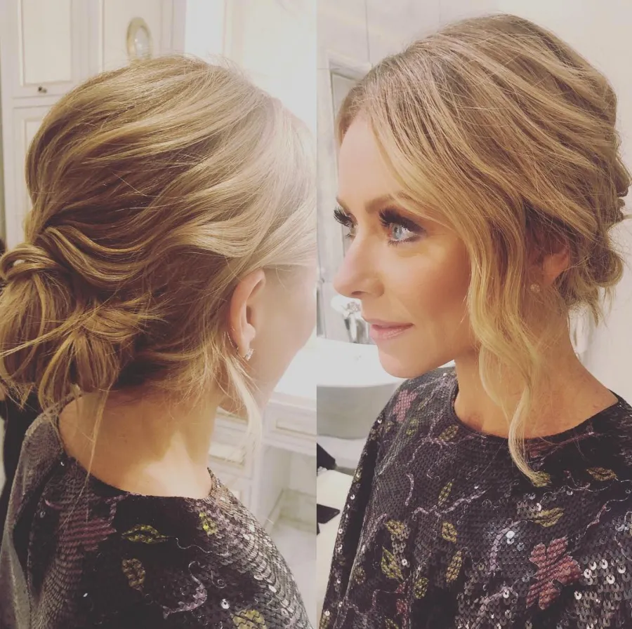 kelly ripa hair updo