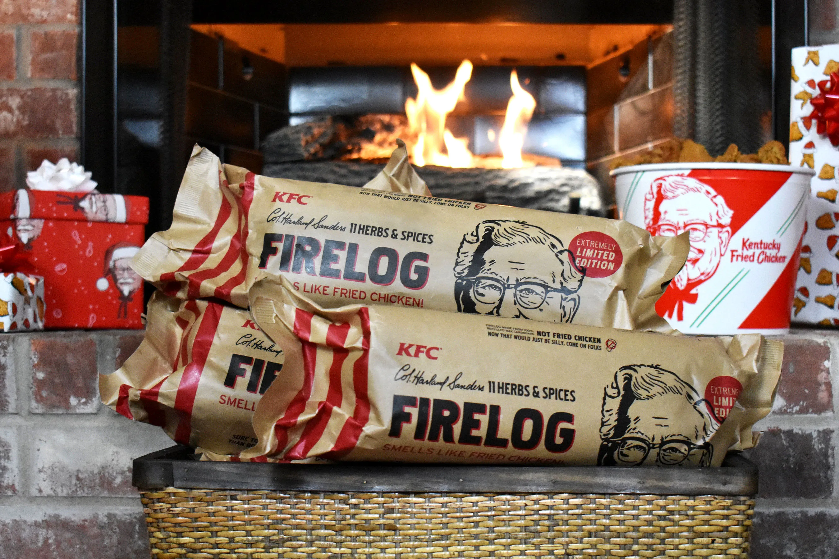 KFC's Herbs and Spices Firelog Fills Your House With Fried Chicken Smell