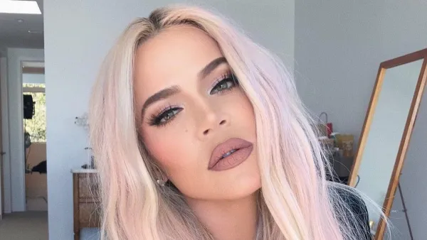 khloe kardashian pink hair