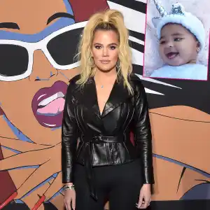 khloe kardashian shares videos of true wearing gold angel wings, playing with Christmas toys