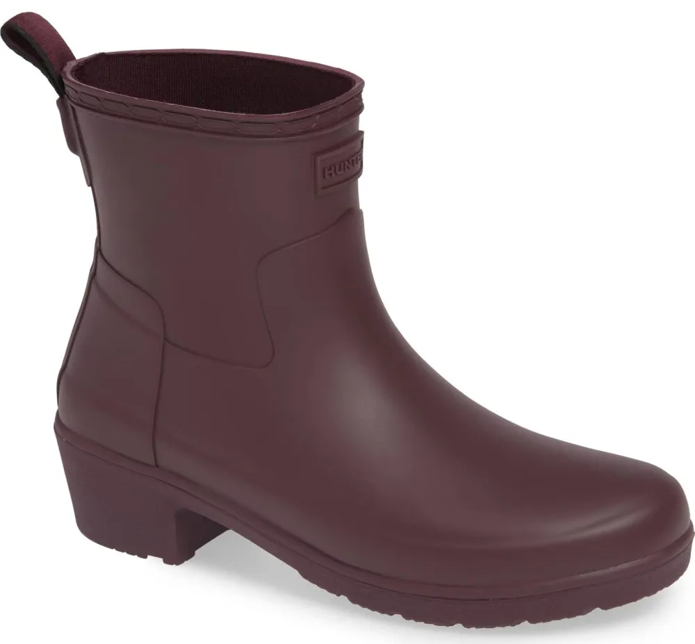 oxblood hunter rainboot