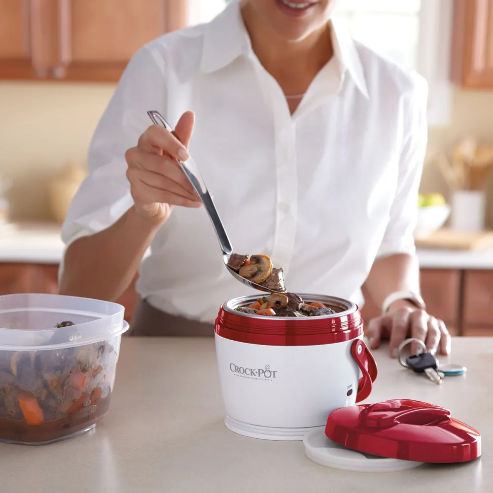 red crock pot food warmer