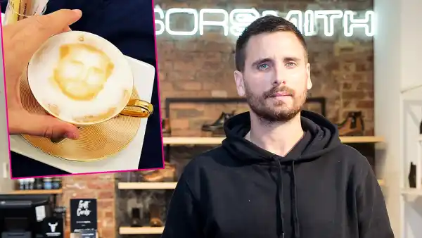 Scott Disick Drank a Beverage With a Foam Art Version of His Face on It: ‘Lord Tea’