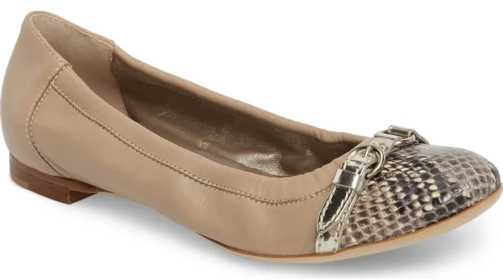 snakeprint skin cap toe