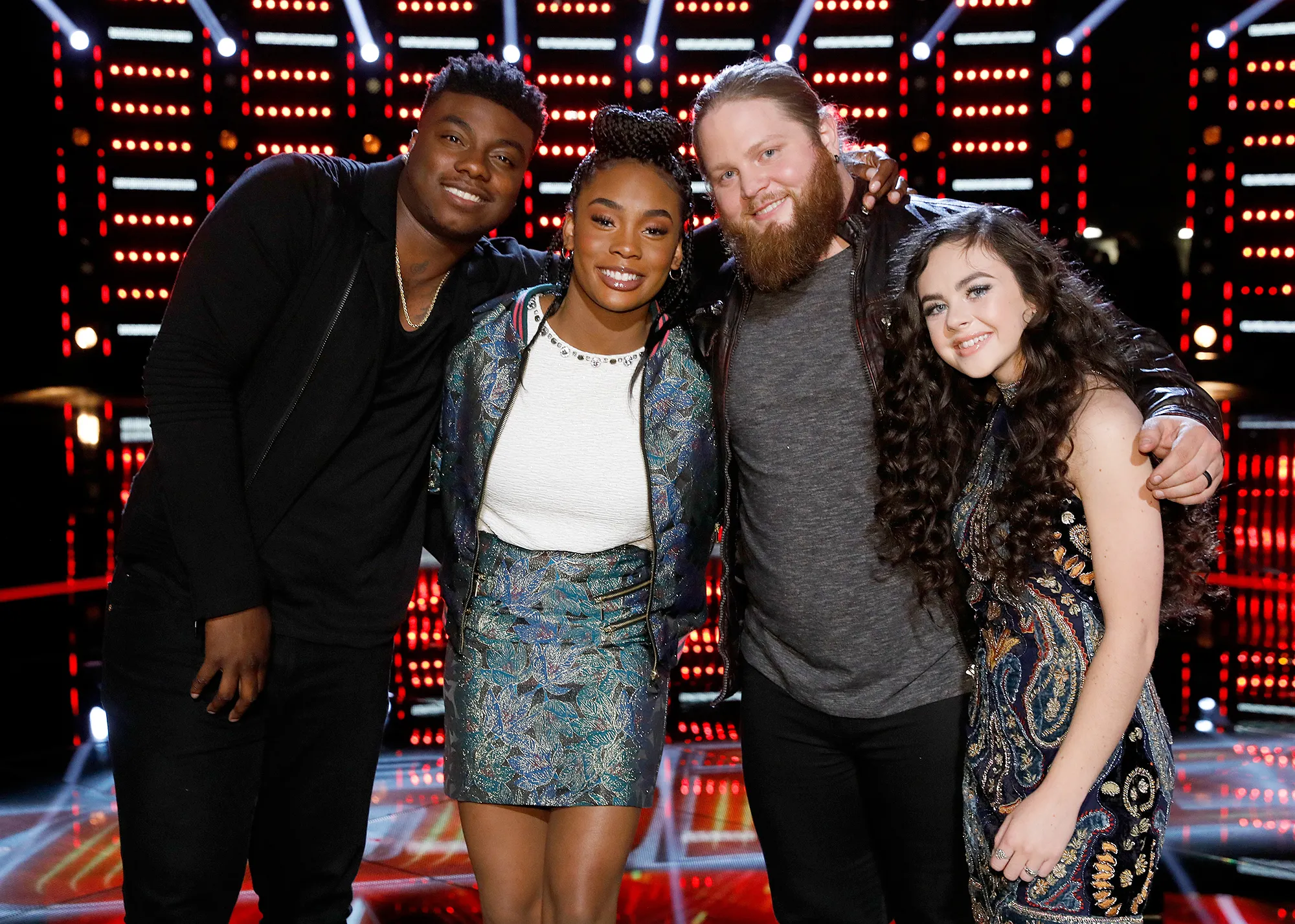 who-won-the-voice Kennedy Holmes, Kirk Jay, Chris Kroeze and Chevel Shepherd