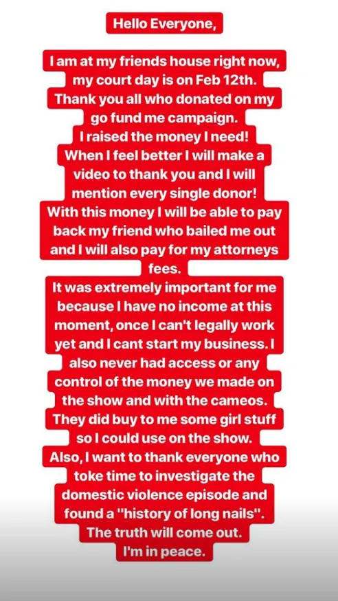 90 Day Fiance Larissa Dos Santos Lima Speaks Out After Her Arrest