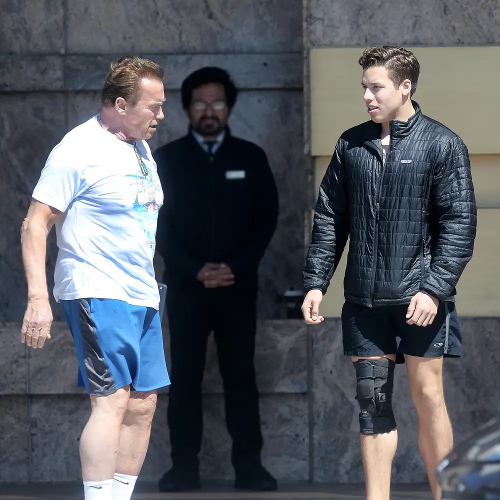 Arnold Schwarzenegger&rsquo;s Son Joseph Baena Recreates Actor's Body Builder Pose